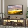 DFW Modern LED TV Stand with Large Storage Drawer for 40 50 55 60 65 70 75 Inch TVs