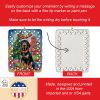 Black and Tan Coonhound Christmas Reindeer Porcelain Ornament Christmas Tree Hanging Decorations for Home Christmas Holiday, Rectangle, Gift