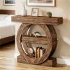 105 Cm 3-Step Sofa Console Table with Storage Compartments Living Room Coffee Table Hallway Console Desk Modern Simple Style
