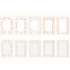 20 Pcs PVC Transparent Vintage Floral Collage Card Scrapbooking Supplies DIY Journal Paper Picture Frame