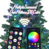 9ft Green Christmas Tree with 620 WiFi-Controlled RGB LED Lights, 1721 PVC Tips, 38 Light Functions, Music Sync