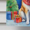 Akita Christmas Reindeer House Flag Large Porch Sleeve Pole Decorative Outside Yard Banner Artwork Wall Hanging, Polyester, House Size, Multicolor