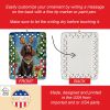 American Water Spaniel Christmas Reindeer Porcelain Ornament Christmas Tree Hanging Decorations for Home Christmas Holiday, Rectangle, Gift
