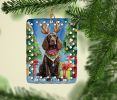 American Water Spaniel Christmas Reindeer Porcelain Ornament Christmas Tree Hanging Decorations for Home Christmas Holiday, Rectangle, Gift