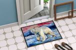 Polar Bear Doormat Front Door Mat Indoor Outdoor Rugs for Entryway, Non Slip Washable Low Pile, 24H X 36W