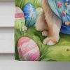 Pekingese Easter Egg Hunt House Flag Large Porch Sleeve Pole Decorative Outside Yard Banner Artwork Wall Hanging, Polyester, House Size, Multicolor