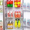 6 PCS Clear Plastic Storage Bins, Pantry Organizer Containers with Handle for Refrigerator, Fridge, Cabinet, Kitchen, Countertops, Cupboard