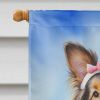 Sheltie Easter Egg Hunt House Flag Large Porch Sleeve Pole Decorative Outside Yard Banner Artwork Wall Hanging, Polyester, House Size, Multicolor