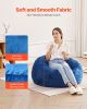 Bean Bag Chair, 3 feet Round Bean Bag Chair with Removable and Washable Cover, 25D Memory Foam Filled with Soft and Smooth Dutch Velvet