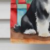 Havanese Christmas Reindeer House Flag Large Porch Sleeve Pole Decorative Outside Yard Banner Artwork Wall Hanging, Polyester, House Size, Multicolor
