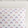 Cotton Cabana Stripe Reversible Quilt Set with Rainbow Reverse