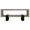 Grey Driftwood 1-shelf Coffee Table