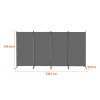 Room Divider, 4 Panels Room Divider, Folding Privacy Screen and Portable Partition Divider for Room Separation