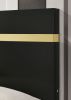 Black 1pc Eastern KIng Size Bed Underbed LED Modern Bedroom Furniture Acrylic Trim Mattress Ready Bedframe