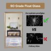 32*70inch full-body floor mirror with Artificial wood frame, elegant design and durability, a must-have for bedrooms, clothing stores and salons