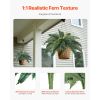 Artificial Ferns 2 Pcs, Natural Spread Diameter 31-34 Inch, Large Hanging Artificial Boston Ferns, Fake Plant Wall Decor with 30 Branches