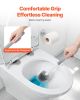 Toilet Brush and Plunger Set with PP Handle for Bathroom Deep Cleaning