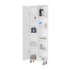 White 1-Door Linen Cabinet