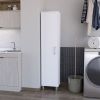 Storage Cabinet Buccan, Laundry, White Finish