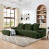 110.25x67'' Modern Upholstered L-Shape Sectional Sofa Couch, Modular Compressed Sofa with Free Combination for Living Room Bedroom, Melange Velvet