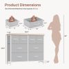 ng, Strong TV Stand, for Bedrooms, Wardrobes, Entryways, and Living Rooms, LightGray