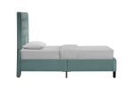 Wallace & Bay Luma Blue Twin Upholstered Bed