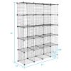 20-Cube Organizer Cube Storage Storage Shelves Wire Cube Storage Origami Shelves Metal Grid Multifunction Shelving Unit Modular Cubbies Organizer Book