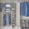 (2 pack)Polyester & Cotton 10-Shelf Hanging Adult Closet Organizer with 4 Side Pockets