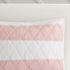 Cotton Cabana Stripe Reversible Quilt Set with Rainbow Reverse
