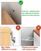 10 Pack Furniture Anchors Kit for Baby Proofing, Furniture Straps Use to Prevent Falling and Anti Tip, Dresser Or Cabinet to Wall Anchors