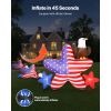 4.82 ft Patriotic Inflatable Decoration, Fourth of July Blow Up Inflatable Independence Day Decoration