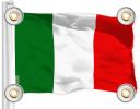 Combo Pack American USA Flag 3x5 Ft and Italy Italian Flag 3x5 Ft Both Printed 150D Polyester 4 Corner Brass Grommets Perfect For Balcony Wall