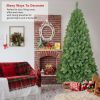 6ft Artificial Christmas Tree, Premium Unlit Hinged Fake Xmas Tree with 760 Branch Tips, for Home, Office
