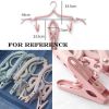 4pc Travel Clothes Hanger with Clip Foldable Drying Rack Portable Clothes Hanger