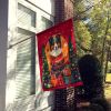 Collie Holiday Christmas House Flag Large Porch Sleeve Pole Decorative Outside Yard Banner Artwork Wall Hanging, Polyester, House Size, Multicolor