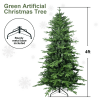 Artificial 4ft Green Christmas Tree with 919 PE/PVC Mixed Branch Tips, Steel wire, Hinged Premium & Foldable Base for Indoor Holiday Decorating