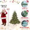 6ft PE/PVC Mixed Hinged Automatic Christmas Tree Luxury Led Christmas Artificial Tree