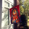 Chow Chow Holiday Christmas House Flag Large Porch Sleeve Pole Decorative Outside Yard Banner Artwork Wall Hanging, Polyester, House Size, Multicolor