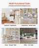 4 Piece Farmhouse Coffee Table Set with 66 in TV Stand & 2 End Tables