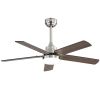 42 Inch Ceiling Fan with Light for Bedroom, Living Room - Remote Control, 3 Color Dimmable LED & Memory Function, Reversible DC motor, 1/4/8H Timer