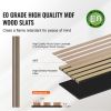 Wood Slat Acoustic Panels, 7.9 x 94.5 inch, MDF Accent Wooden Wall Panels for Modern Interior Wall Decor