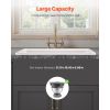 33x19 inch Farmhouse Sink, White Sink Workstation, Fireclay Topmount Undermount Basin, Drop-In Single Bowl Basin with Multiple Accessories