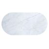 Gorgeous Dark Walnut Finish 1pc Coffee Table White Faux Marble Top Living Room Table W Drawer