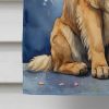 Leonberger Happy Birthday House Flag Large Porch Sleeve Pole Decorative Outside Yard Banner Artwork Wall Hanging, Polyester, House Size, Multicolor