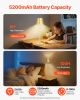 Cordless Table Lamp 2 PCS Rechargeable Battery Desk Lamp Adjustable Height Gold