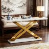 Modern Art Marble Console Table Entrance Sofa Back Couch Side Table Home Decorative Tables Living Room Furniture