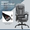 Vinsetto Executive Office Chair Vibration Massage Gray with Reclining Backrest Adjustable Height