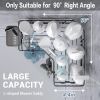 Corner Shower Caddy, 2 Pack Adhesive Shower Corner Organizer Shelves, No Drilling Stainless Steel Shower Storage Rack witH