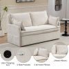59.5inch Out Sofa Bed,corduroy Convertible Sleeper Sofa Couch,Side Storage,and USB/C-TYPE Charging Ports Chair for Living Room,Bedroom,Apartment