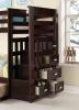 Allentown Espresso Finish Twin/Twin Bunk Bed W/Trundle & Storage